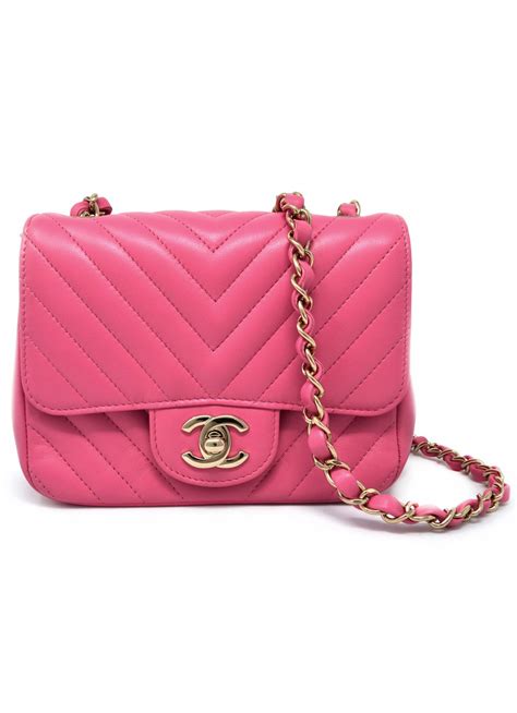 pink chevron chanel mini|Flap Bags .